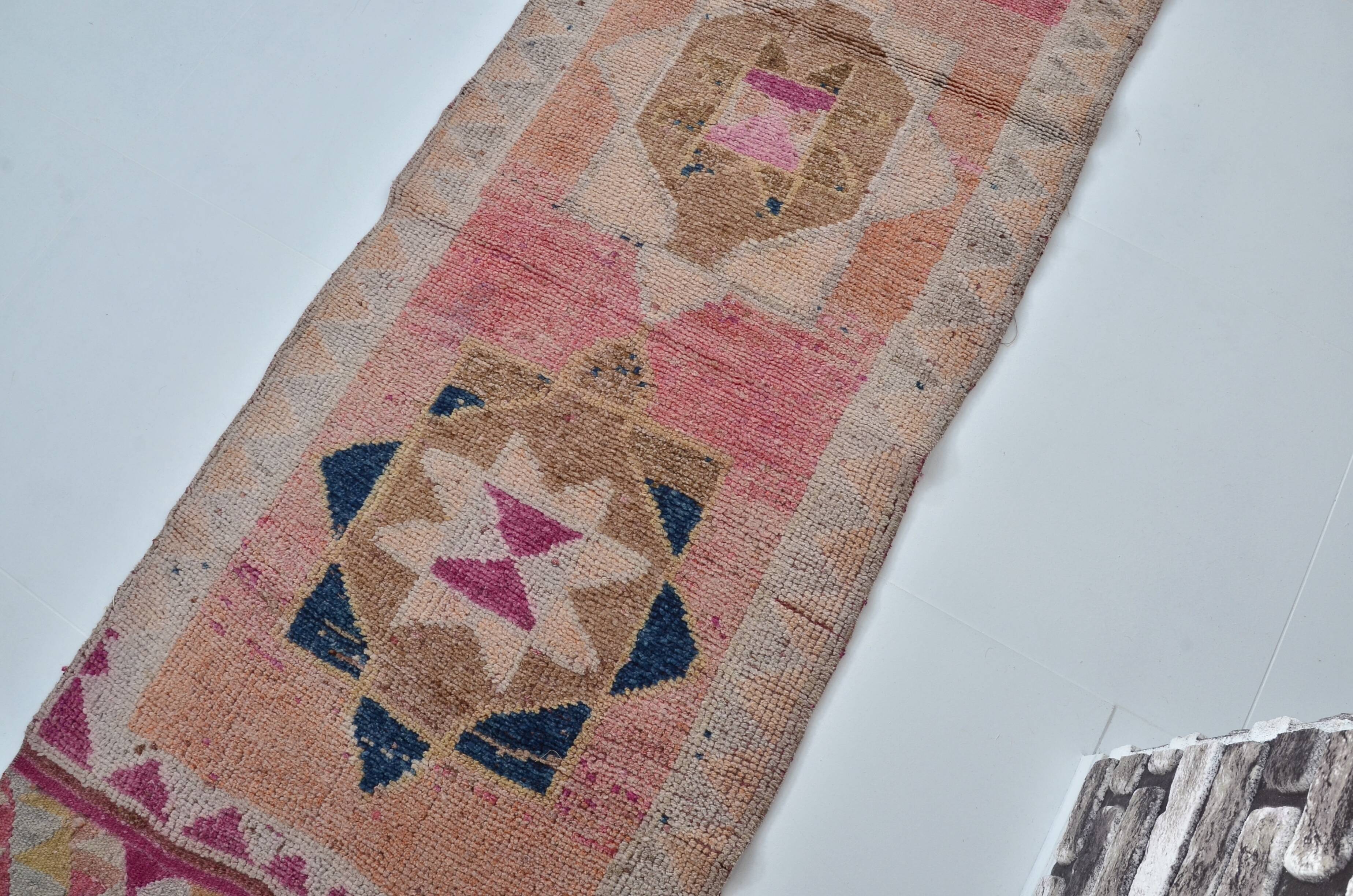 Vintage Handknotted Runner Rug sku 2184