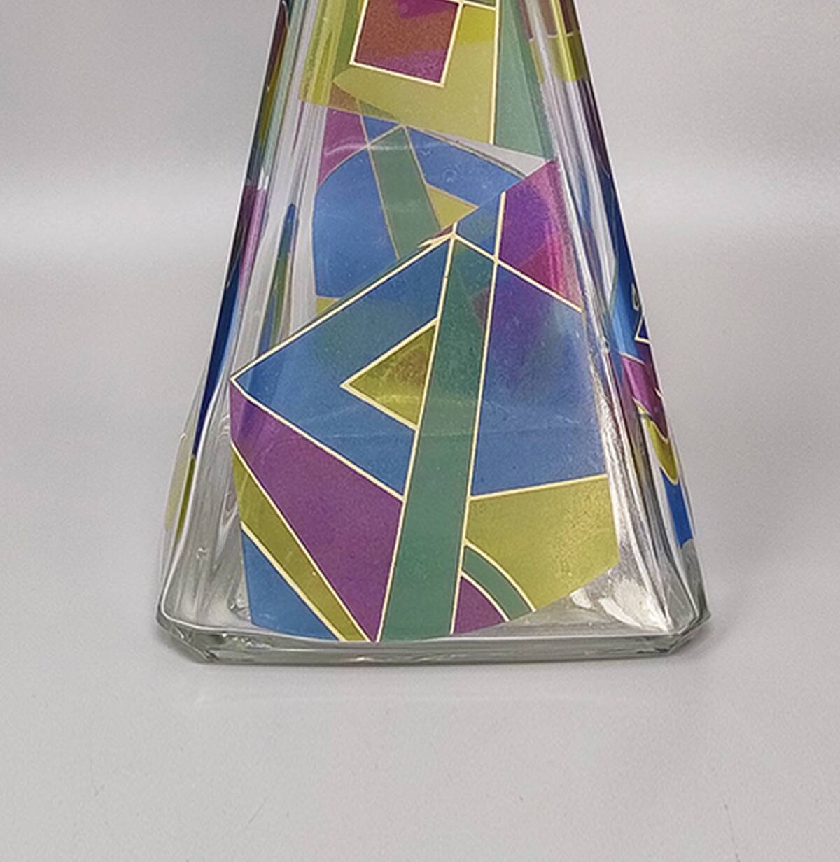 1970s Stunning Decanter or Decorative Bottle by Luigi Bormioli. Made in Ita