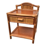 Rattan bedside