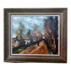 Framed reproduction painting of the painting "The Road" Maurice de Vlaminck