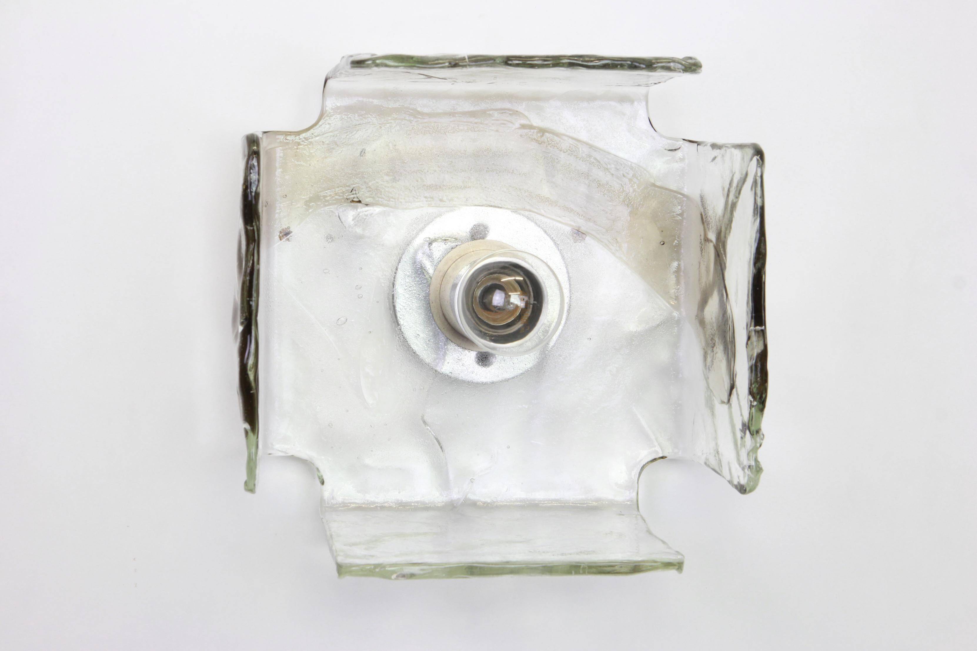 Wall sconce designed by Carlo Nason for Kalmar, 1960s.