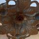 Bronze candle holder wall light