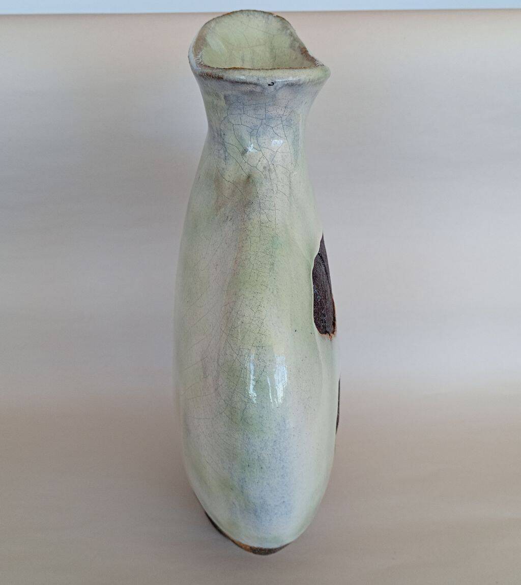 Artist Signed Vintage Studio Pottery Brutalist Vase
