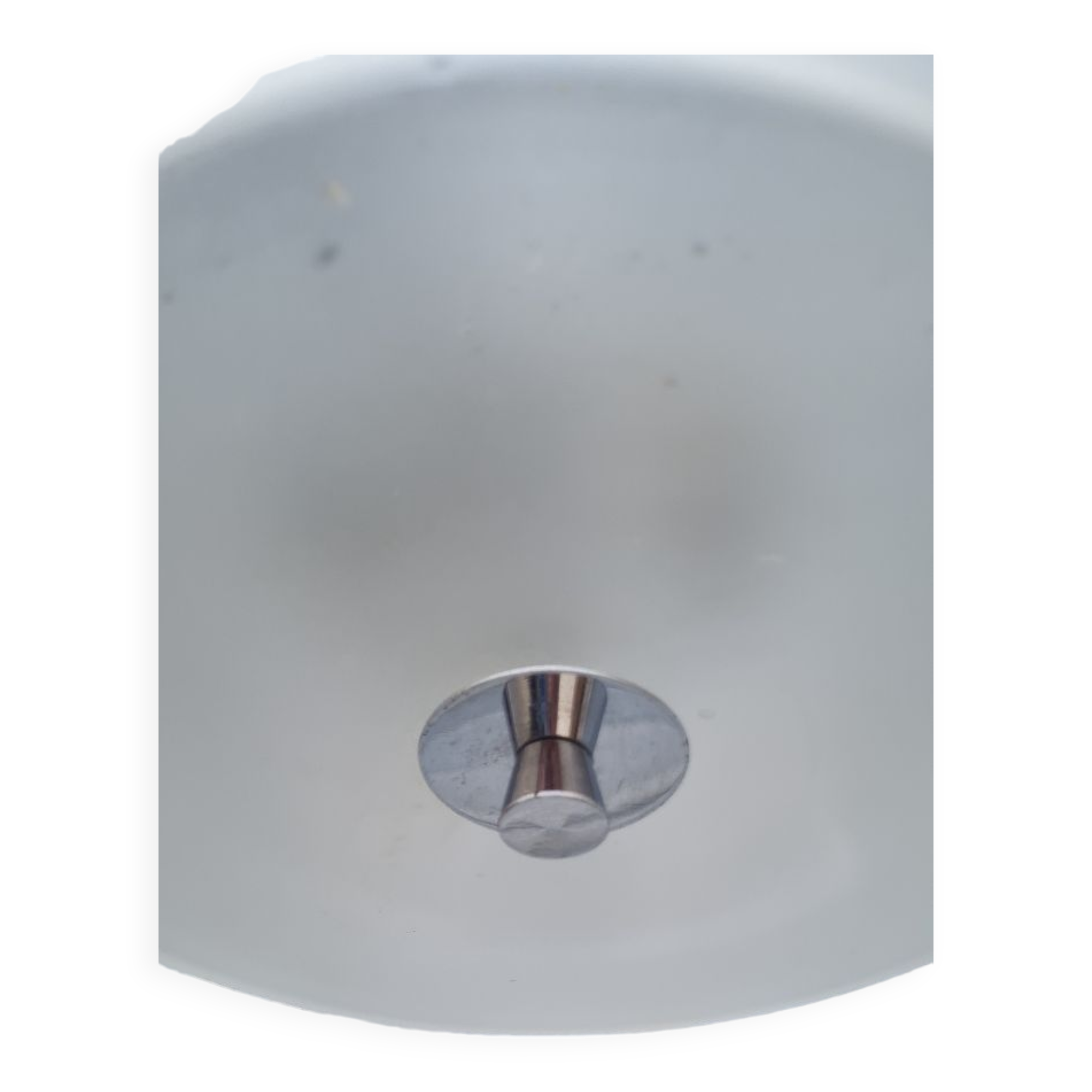 Czechoslovakian frosted glass pendant light