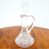Crystal decanter with glasses, Poland, 1960s