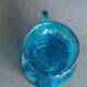 Blue bubbled glass vase Top Design Italy 1970