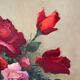 Painting bouquet of roses