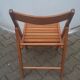Chaise pliante vintage en bois