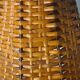 lampe de chevet scandinave bois olivier abat jour osier tres bon etat 35x19