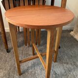 Scandinavian set by Poul Hundevad table and 4 folding teak stools