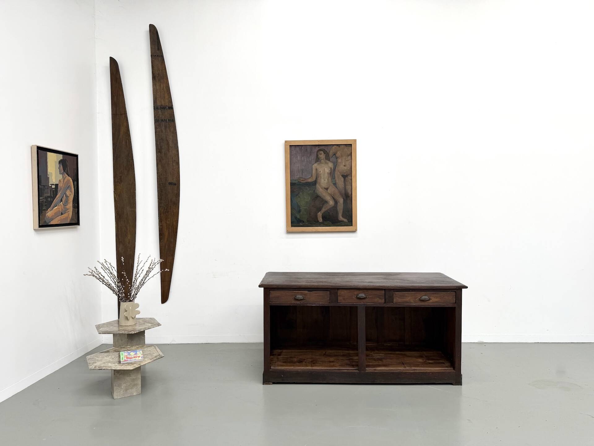 Solid Walnut Trade Counter