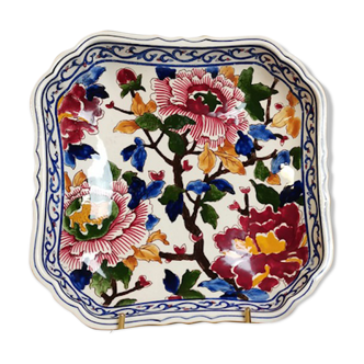 Plat faience Gien modèle Pivoine