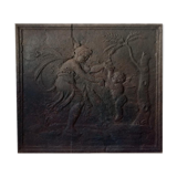 Plaque de cheminée en fonte