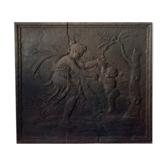 Cast iron chimney plate