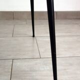 Vintage restored fabric and metal chair from the 50s/60s