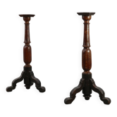 Pair of 18th‑Century French turned Church Pedestals