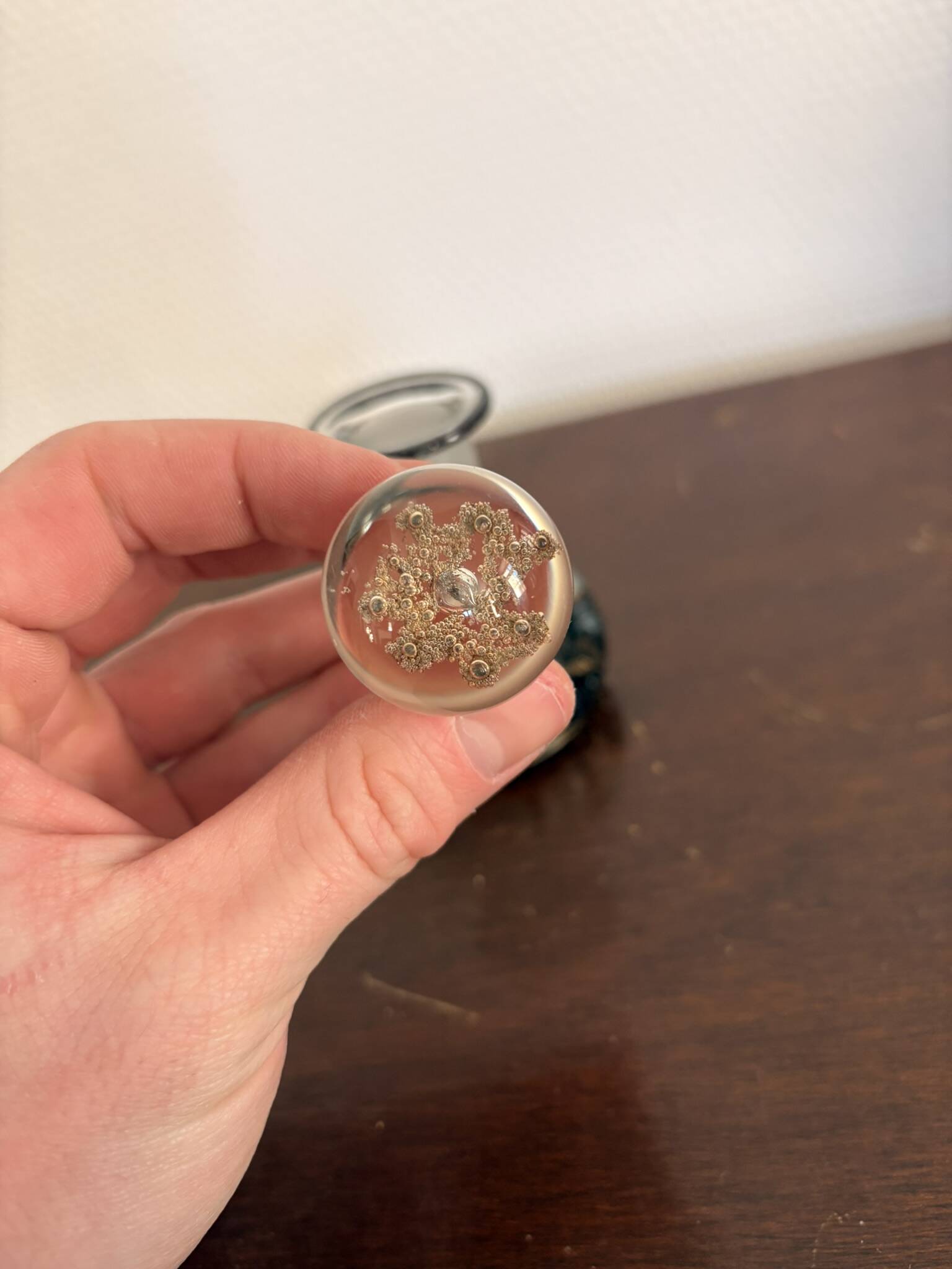 Inkwell Bottle Perfume Paperweight Scotland Selkirk Glass 66/150