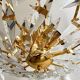 Rafael Tormo 6-light chandelier in gold metal and transparent tassels