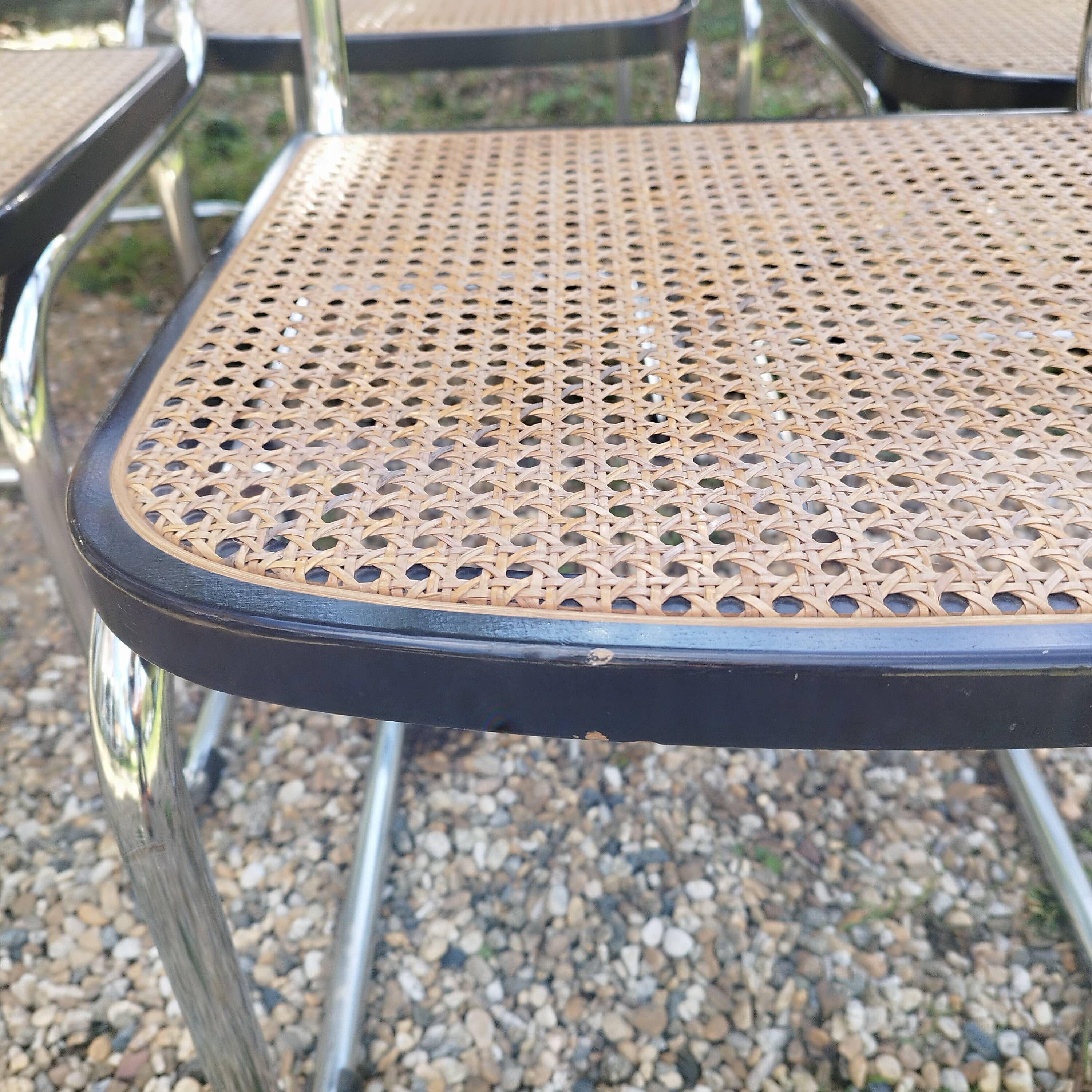 Vintage style chairs Cesca B32 Marcel Breuer