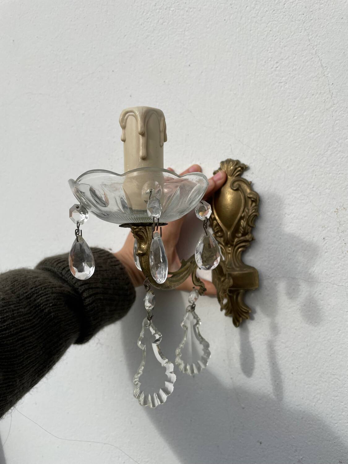 Pair of tassel sconces