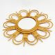 Rattan Mirror, type sun, England 70s 51 cm