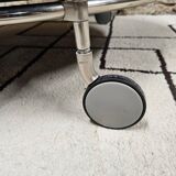 Strind vintage coffee table in black opal glass by Ehlen Johansson for Ikea