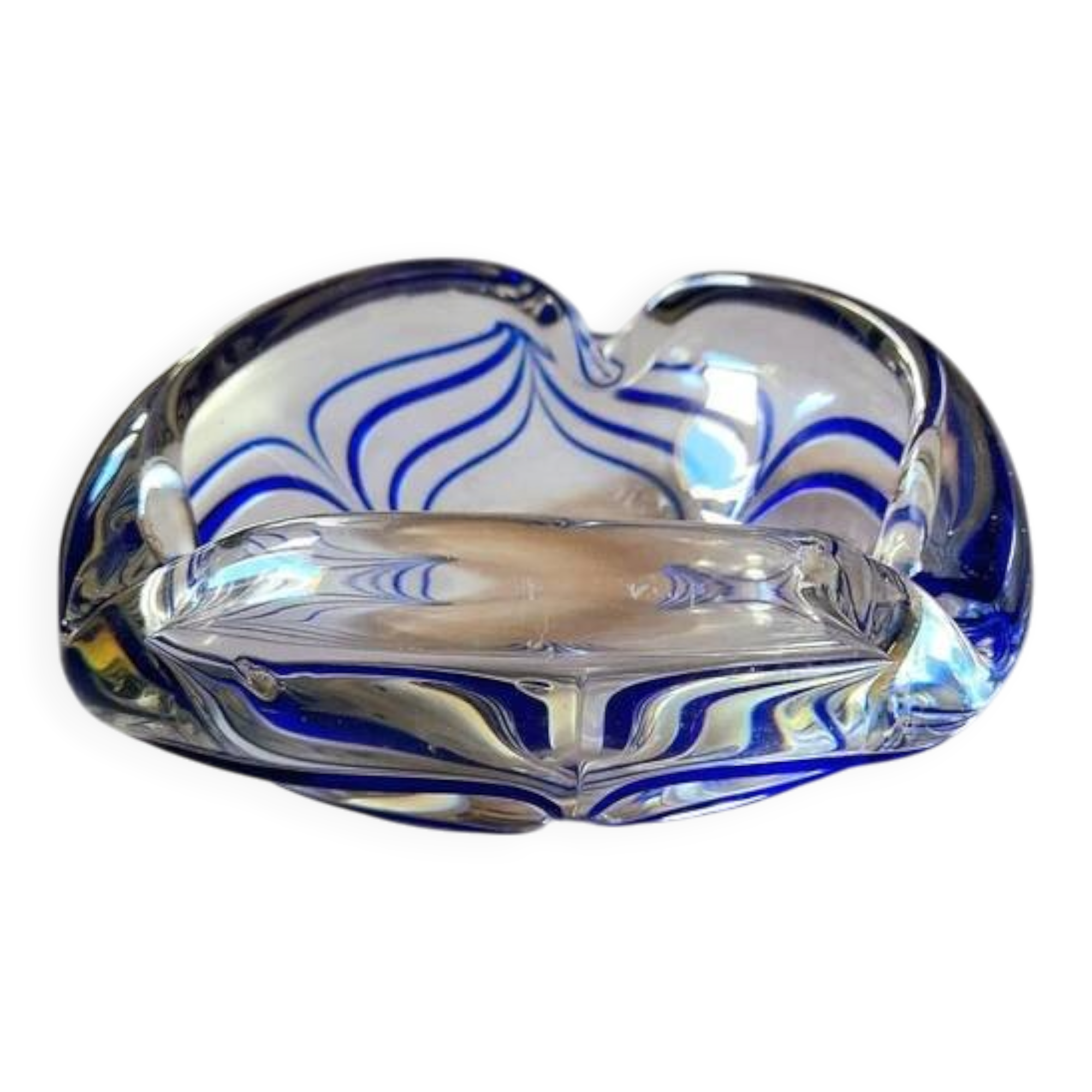 Cendrier en cristal Murano 1970