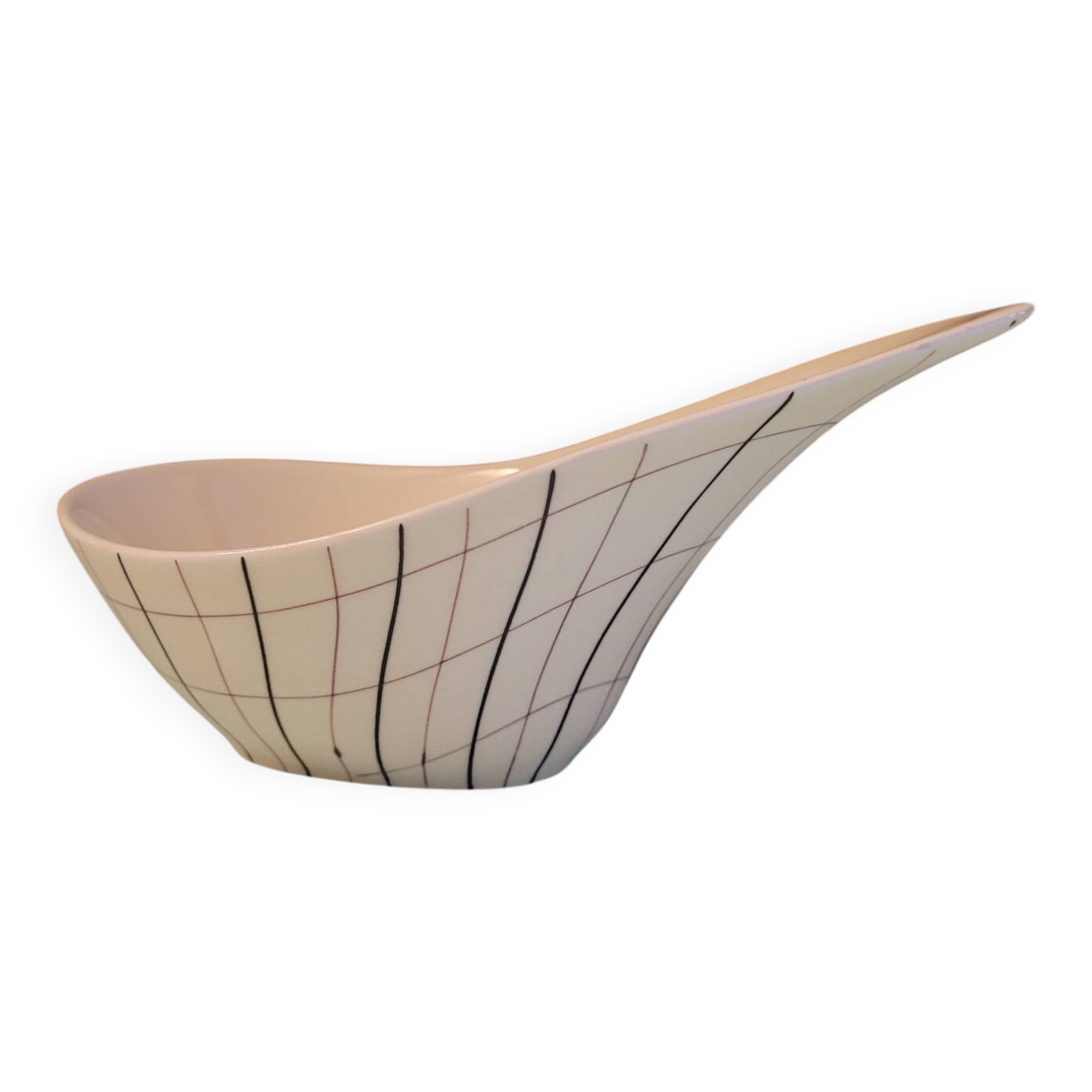 Saucière Calypso – céramique Salins-les-Bains – design graphique, anné