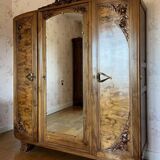 Walnut wardrobe art deco period