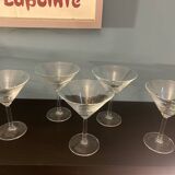 Set of 5 cocktail glasses
