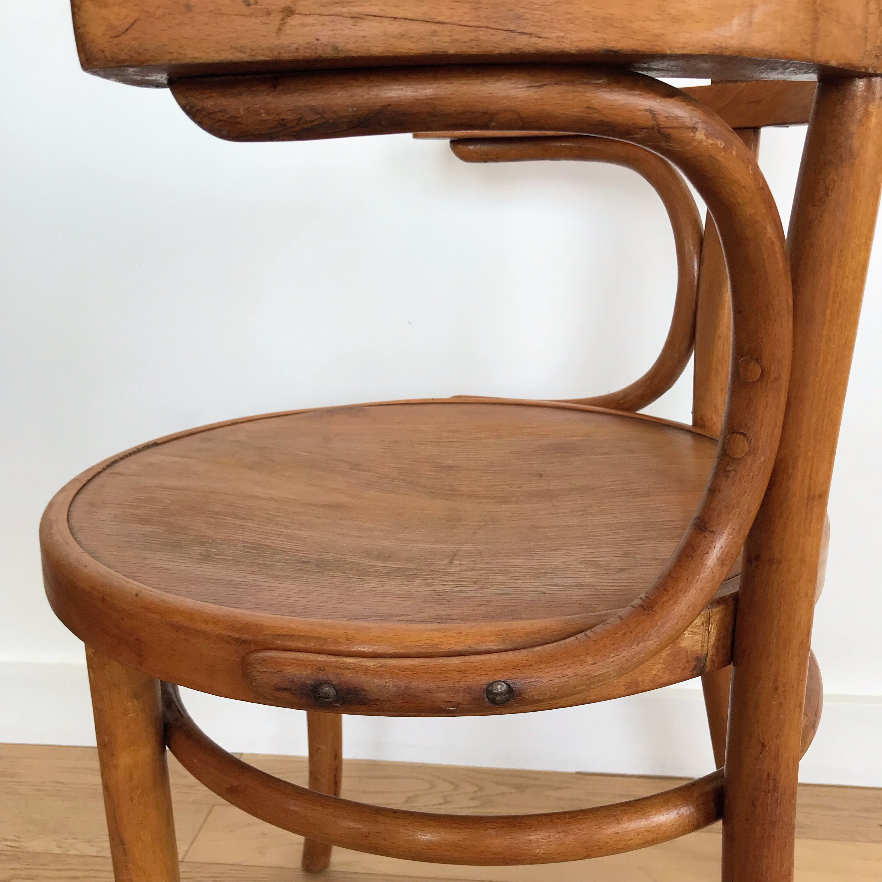 Thonet office chair in 1930s light beech