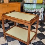 Service table wood & formica 50s