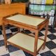 Service table wood & formica 50s