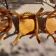 4 Baumann bistro chairs, different shades, vintage