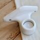 Antique wall candle holder in white porcelain