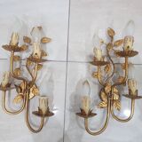A pair of wall lamps / Coco Chanel / Hollywood Regency / France, 1960s