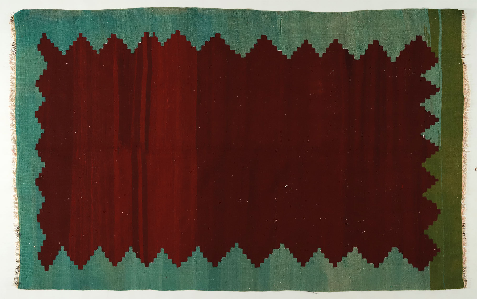 Anatolian handmade kilim rug 215 cm x 132 cm