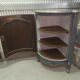 Pair of solid walnut notches painted and patinated around 1950