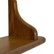 Étagère murale en chêne vintage, étagère à livres, design minimaliste en bois des années 1970