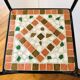 Etagère en fer forgé et mosaïque