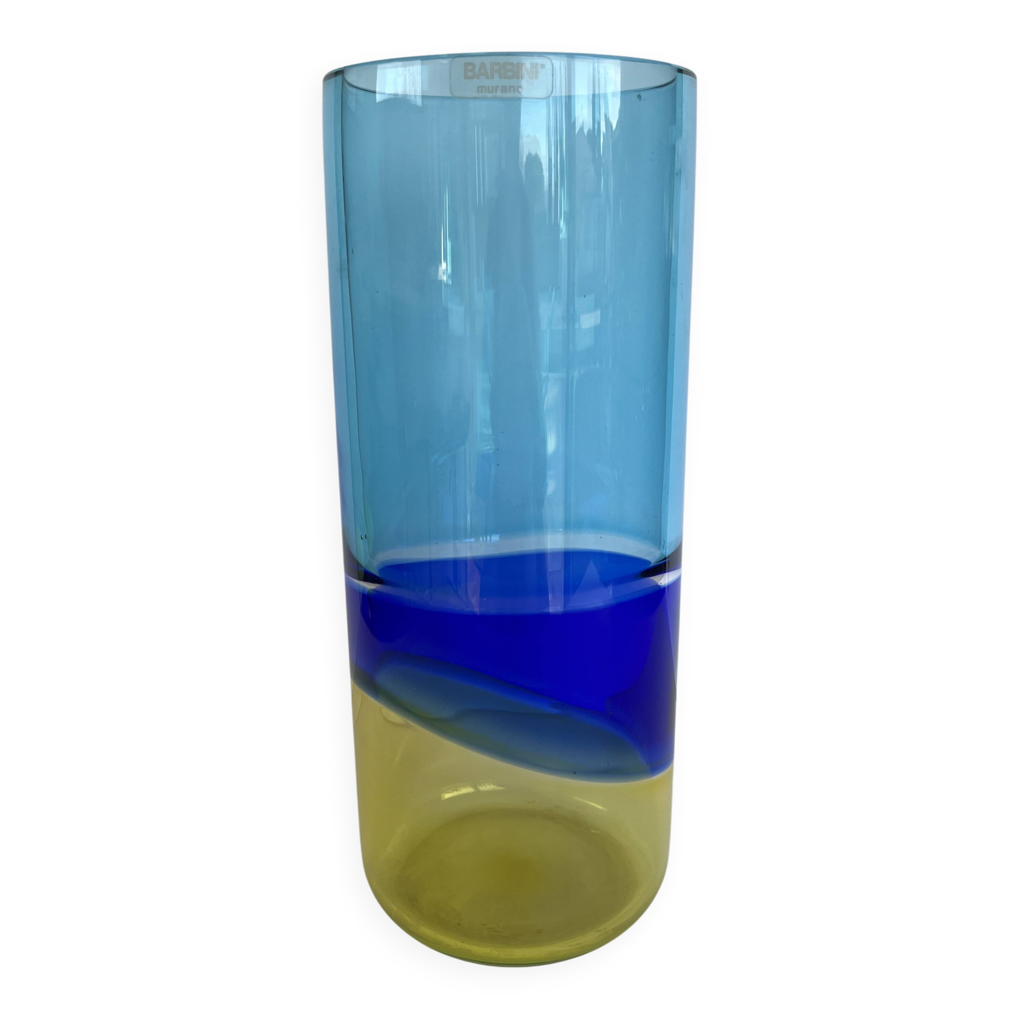 Murano - Alfredo Barbini, (1912–2007) - Vase - Large cylindrical vase