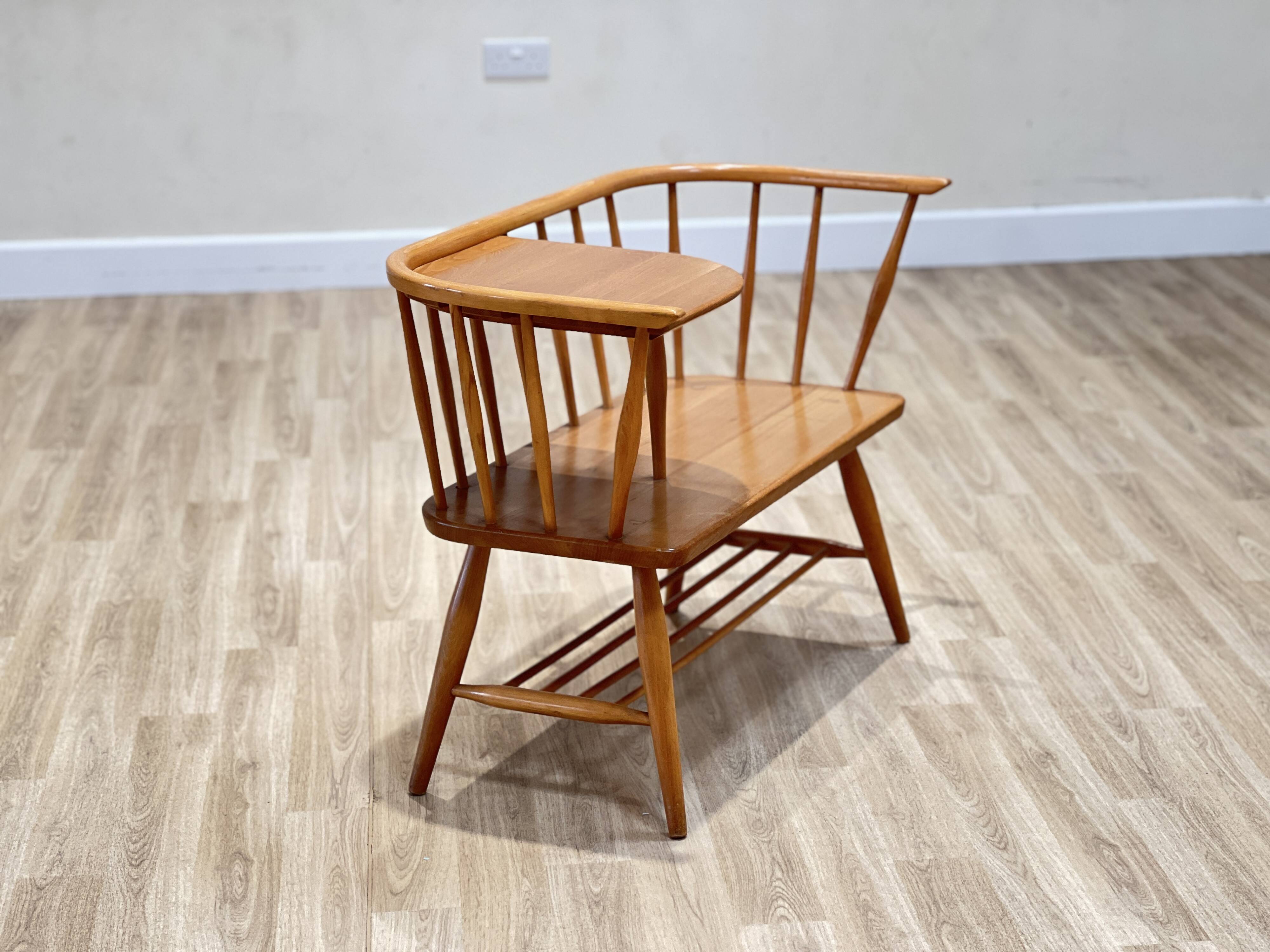 Ercol Telephone Seat by Lucian Ercolani, England 1960s