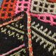1955s Turkish Antique Pink & Blue Vintage Kilim Rug, 167x226Cm
