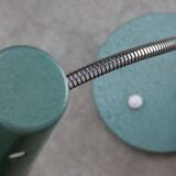 Mid-Century Italian Table Lamp in Blue Metal