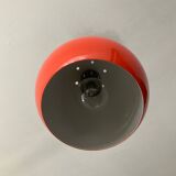 Space Age orange metal pendant light