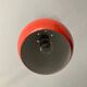 Space Age orange metal pendant light