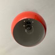 Space Age orange metal pendant light