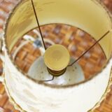 Signed pyrite stoneware lamp