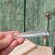Lot de 12 porte-couteaux doubles vintage en cristal avec boîte