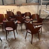 4 chaises Oswald Haerdtl pour Ton, Tchécoslovaquie